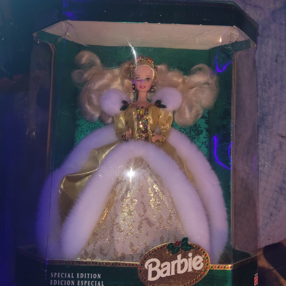 Barbie Holiday Edition Doll with Blonde Hair and Gold Gown